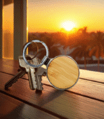 Llavero Redondo Bamboo - Imagen 2