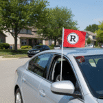 Banderas con base para autos - Imagen 3